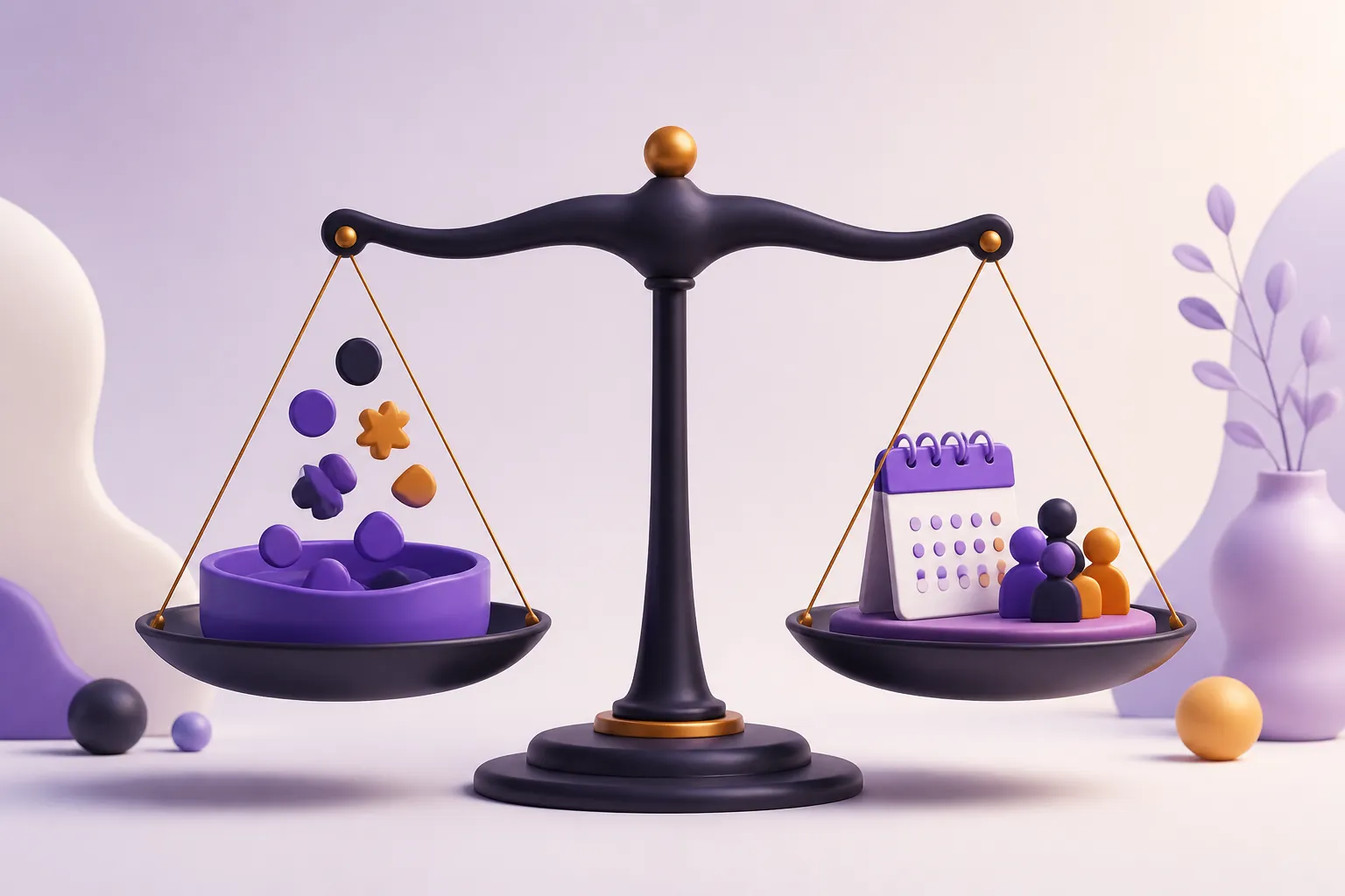 Une balance abstraite compare contributions collectives et indemnisation.