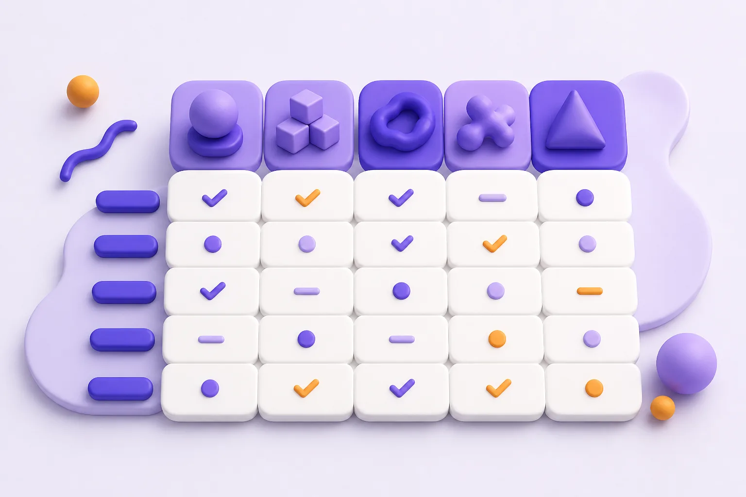 Cinq cartes d’outils sont comparées par une matrice de critères colorés et ordonnés.